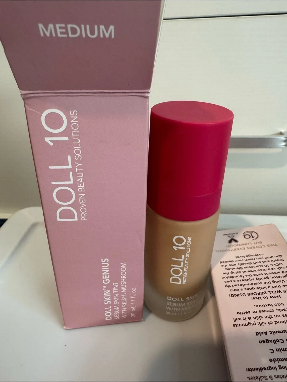 Dollcake Doll 10 T.C.E. Luminous Serum Tint, Foundation & Brush
